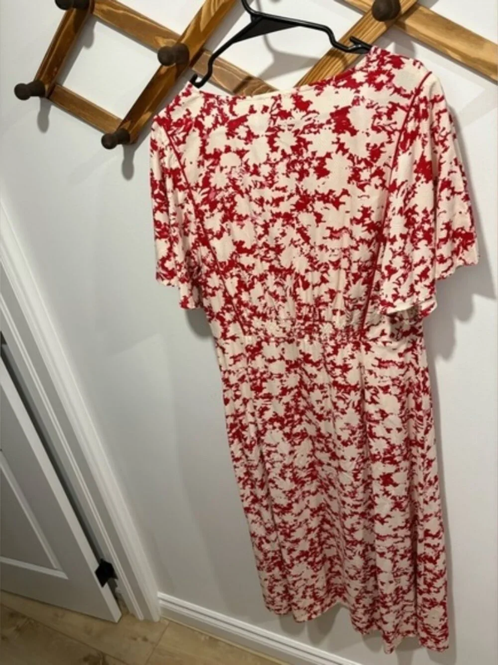 NWT Atelier Rêve Alais Midi Dress | Red & White Floral | Size 8  $179.00 CAN - Picture 11 of 11